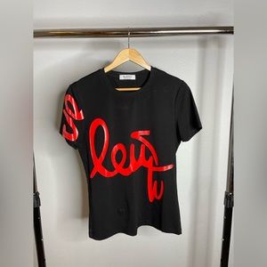 Valentino Men's Print Cursive T-Shirt